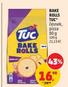 BAKE ROLLS TUC česnek, 80 g 