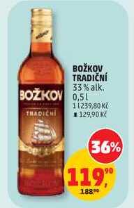 BOŽKOV TRADIČNÍ 33% alk., 0,5 l