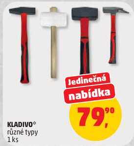 KLADIVO různé typy, 1 ks 