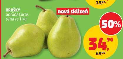 HRUŠKY odrůda Lucas, 1 kg