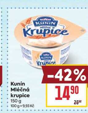 Kunín Mléčná krupice 150 g