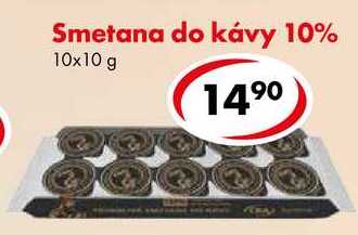 Smetana do kávy 10%, 10x10 g 