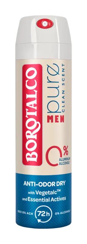 Borotalco Deodorant sprej pro muže Pure Clean Scent, 150 ml