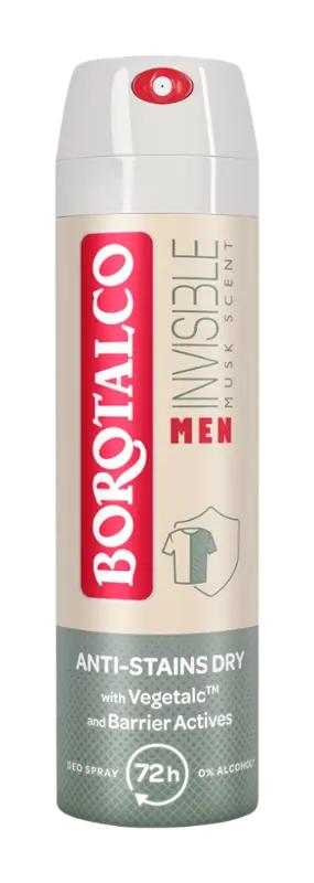 Borotalco Deodorant sprej pro muže Invisible Musk Scent, 150 ml
