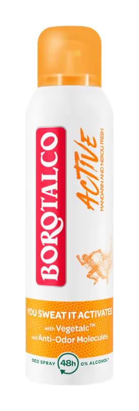 Borotalco Deodorant sprej Active Mandarin and Neroli Fresh, 150 ml