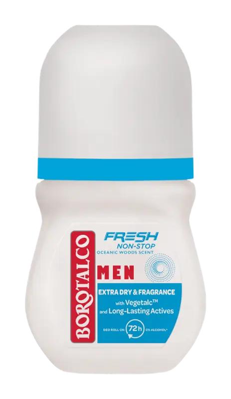 Borotalco Antiperspirant roll on Men Fresh Non-Stop Oceanic Woods, 50 ml