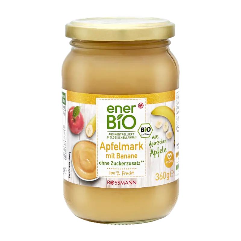 enerBiO Jablečné pyré s banány, 360 g