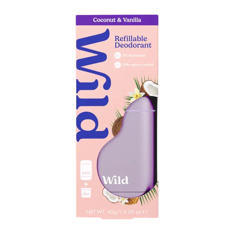 Wild Deodorant tuhý Starter Coconut & Vanilla, 40 g