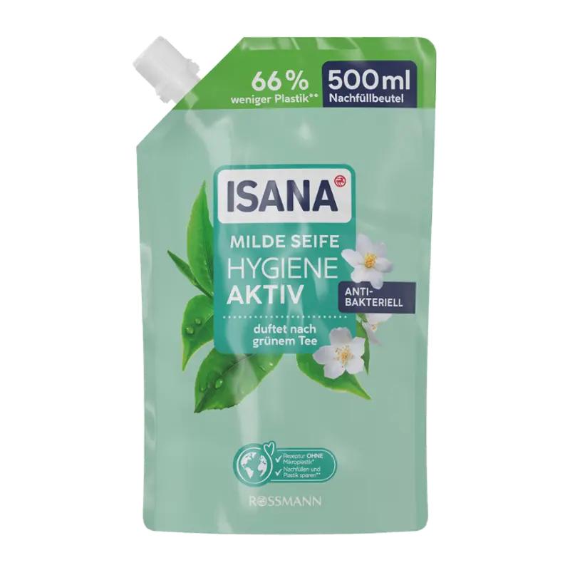 ISANA Tekuté mýdlo Zelený čaj náhradní náplň, 500 ml