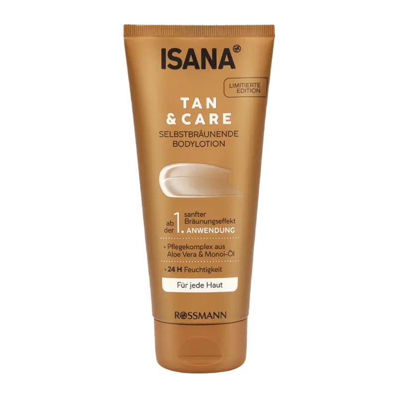ISANA Samoopalovací tělové mléko Tan & Care, 200 ml