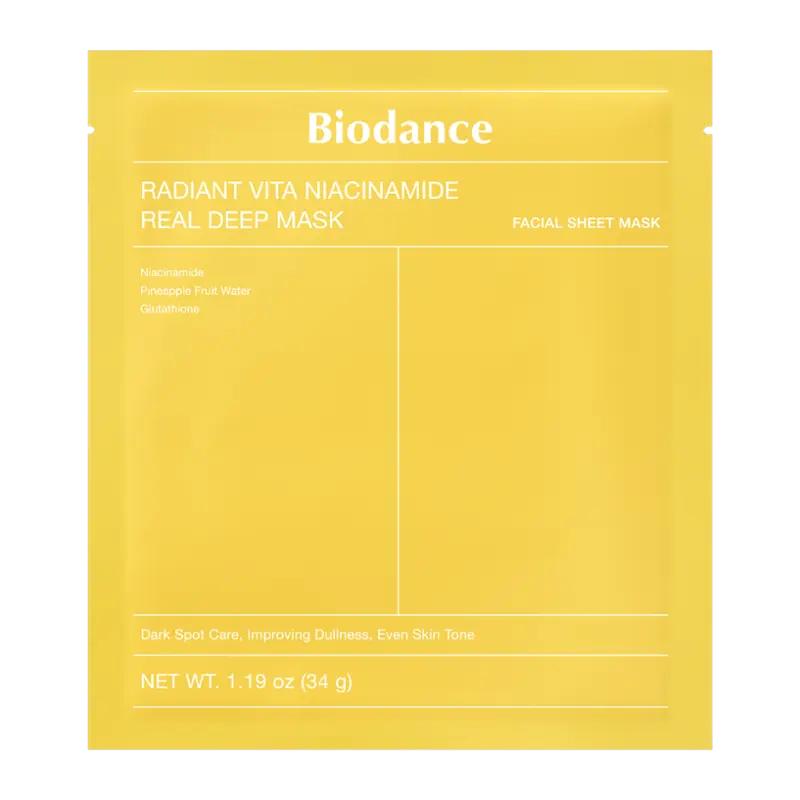 Biodance Rozjasňující pleťová maska Radiant Vita Niacinamide Real Deep Mask, 34 g