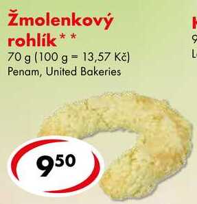 Žmolenkový rohlík, 70 g