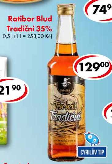 Ratibor Blud Tradiční 35%, 0,5 l