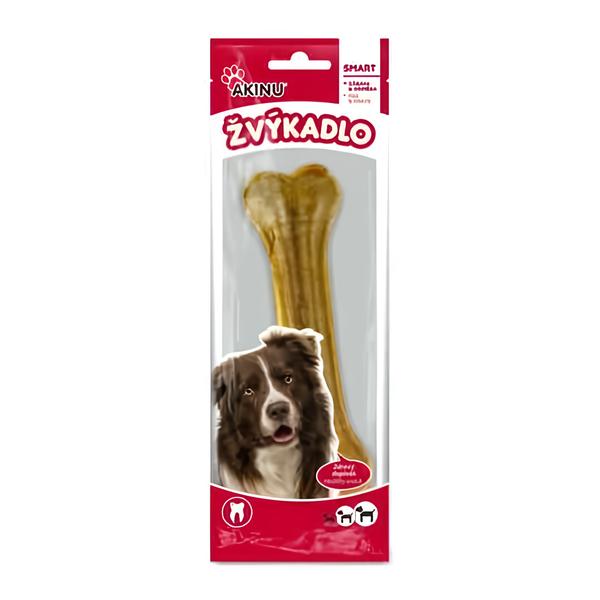 Akinu Žvýkadlo kost přírodní z kůže (16cm)