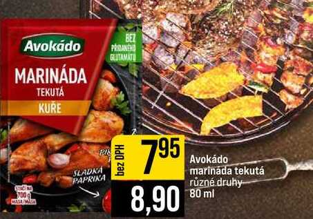 Avokádo marináda tekutá různé druhy 80 ml