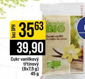 Cukr vanilkový třtinový (6x7,5 g) 45 g
