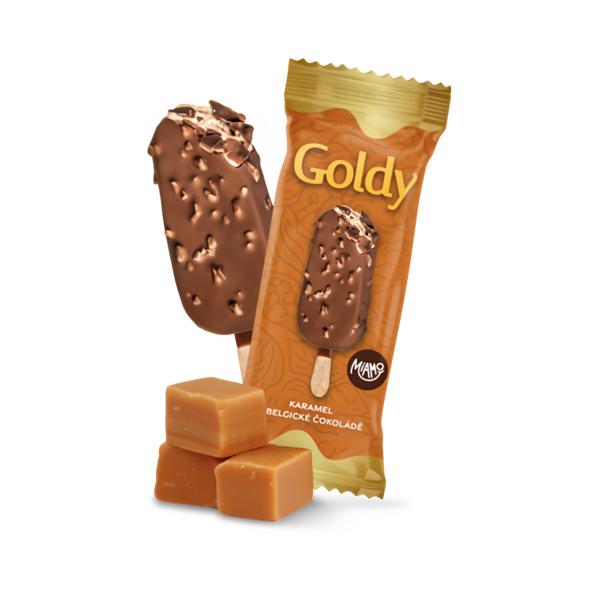 Miamo GOLDY smetana-karamel v belgické čokoládě s arašídy