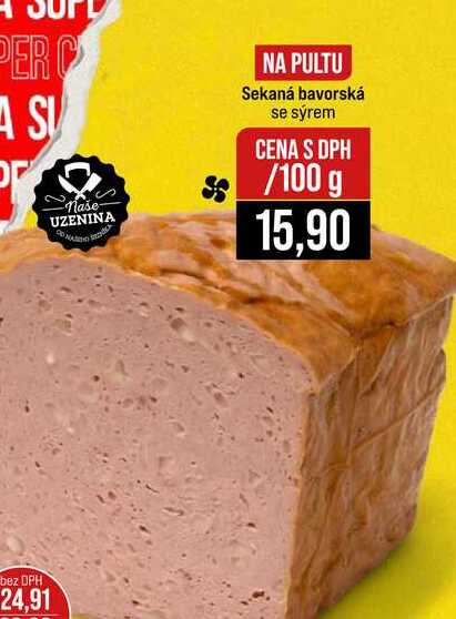 Sekaná bavorská se sýrem 100 g 