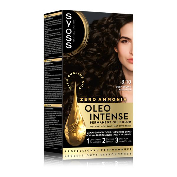 Syoss Oleo Intense Permanentní barva na vlasy 3-10 Tmavě hnědá