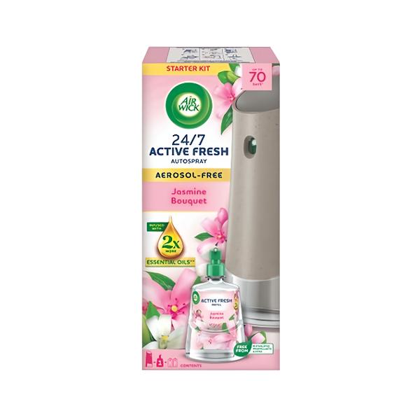Air Wick Active Fresh automatický difuzér a náplň na vodní bázi - Jasmínové květy
