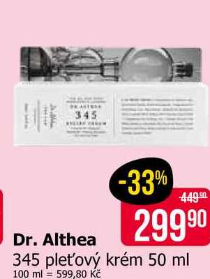 Dr. Althea pleťový krém 50 ml 