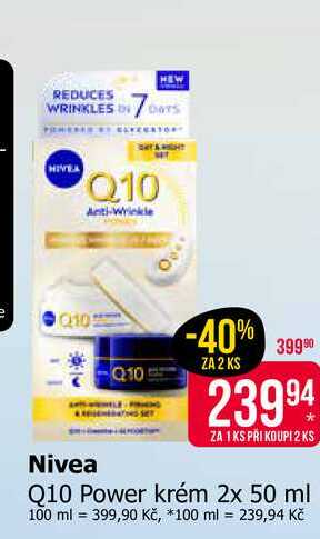 Nivea Q10 Power krém 2x 50 ml
