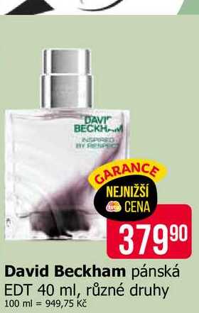 David Beckham pánská EDT 40 ml, různé druhy