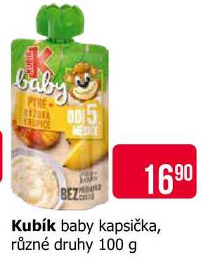 Kubík baby 100 g, vybrané druhy