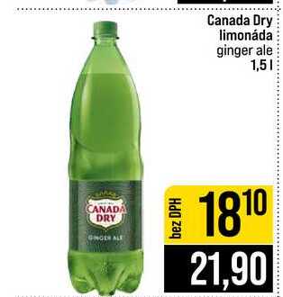 Canada Dry limonáda ginger ale 1,5l