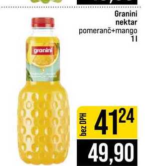 Granini nektar pomeranč+mango 1l