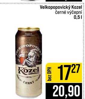 Velkopopovický Kozel černé výčepní 0,5l