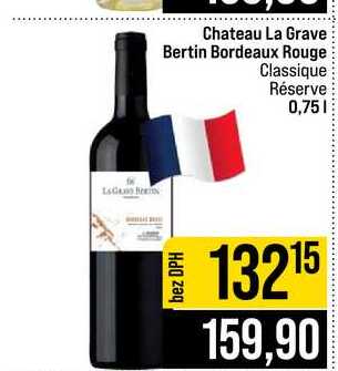 Chateau La Grave Bertin Bordeaux Rouge Classique Réserve 0,75l