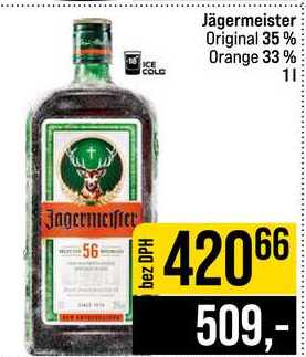 Jägermeister Original 35% Orange 33% 1l