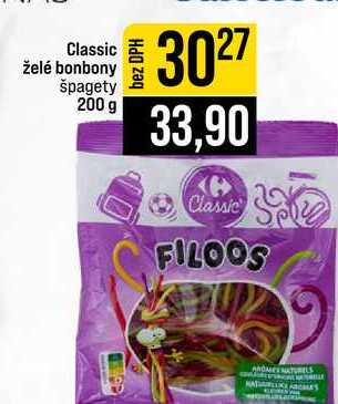 Classic želé bonbony špagety 200 g