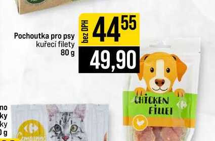 Pochoutka pro psy kuřecí filety 80 g 