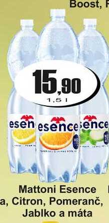 Mattoni Esence a, Citron, Pomeranč, Jablko a máta 1,5 L
