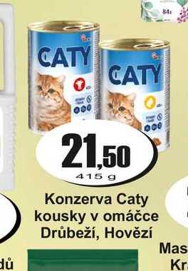 Konzerva Caty kousky v omáčce Drůbeží, Hovězí 415 g