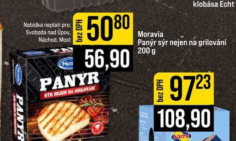 Moravia Panýr sýr nejen na grilování 200 g 