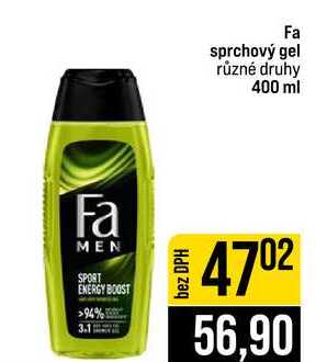 Fa sprchový gel různé druhy 400 ml