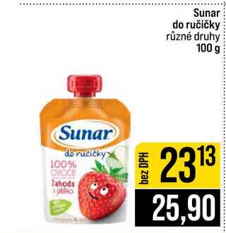 Sunar do ručičky různé druhy 100 g