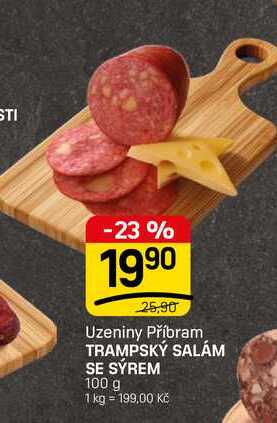 TRAMPSKÝ SALÁM SE SÝREM 100 g