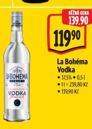 La Bohéma Vodka 37,5% -0,5 l