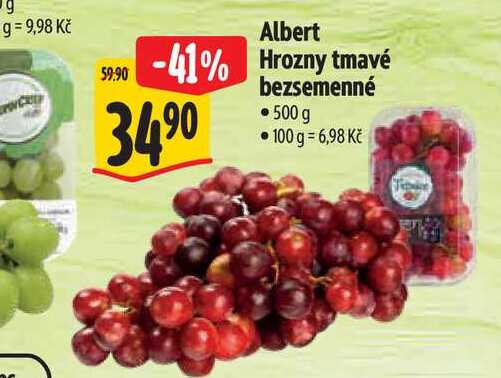 Albert Hrozny tmavé bezsemenné 500 g