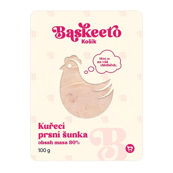 Baskeeto Kuřecí šunka výběrová (80% masa)