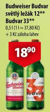 Budweiser Budvar 33, 0,5 l