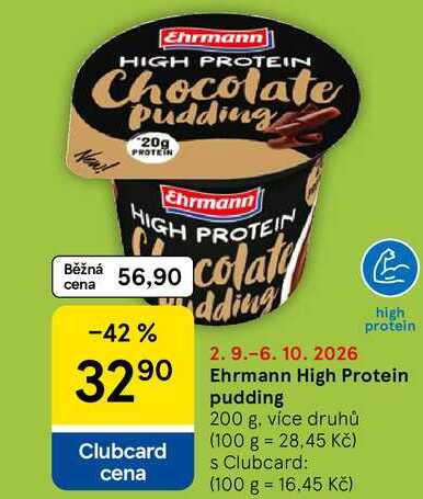 Ehrmann High Protein pudding, 200 g, více druhů