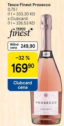 Tesco Finest Prosecco, 0,75 l