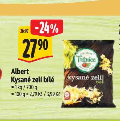   Albert Kysané zelí bílé  1kg/700 g 