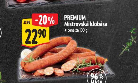  Mistrovská klobása 100 g