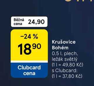 Krušovice Bohém, 0.5 l, plech